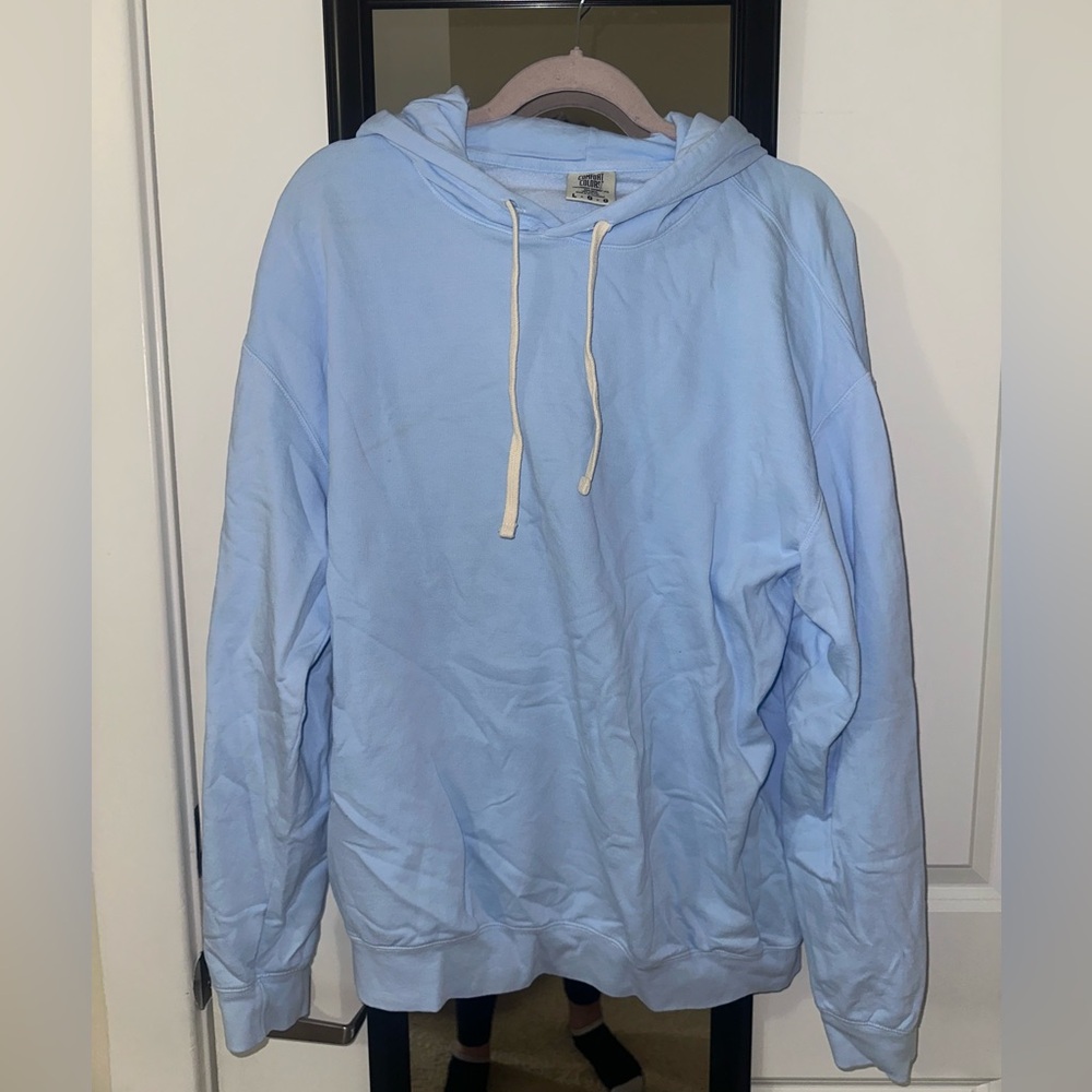 Comfort Colors Light Blue Men's Pullover Hoodie